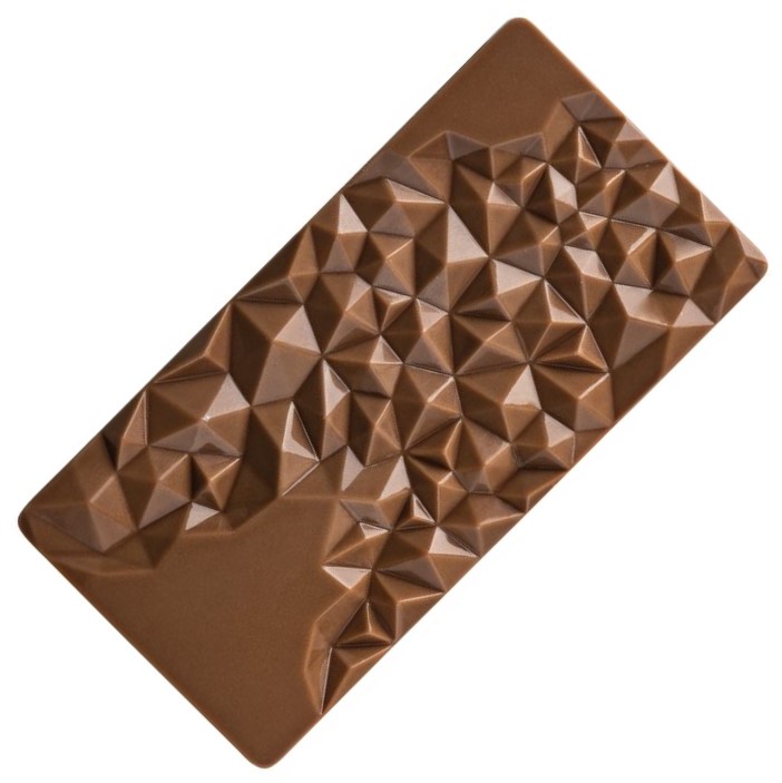 Форма для шоколада тритановая «Фрагмент» PC5004FR, 3 ячейки, Pavoni, Италия  | Фото — Магазин Andy Chef  1