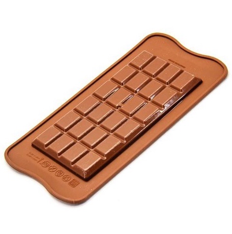 Форма ИЗИ-ШОК «Шоколадная плитка» SCG36 115x77х9 мм, Silikomart, Италия  | Фото — Магазин Andy Chef  1
