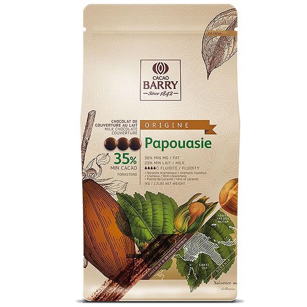 Шоколад молочный Papouasie 35%, Cacao Barry, Франция, 1 кг  | Фото — Магазин Andy Chef  1