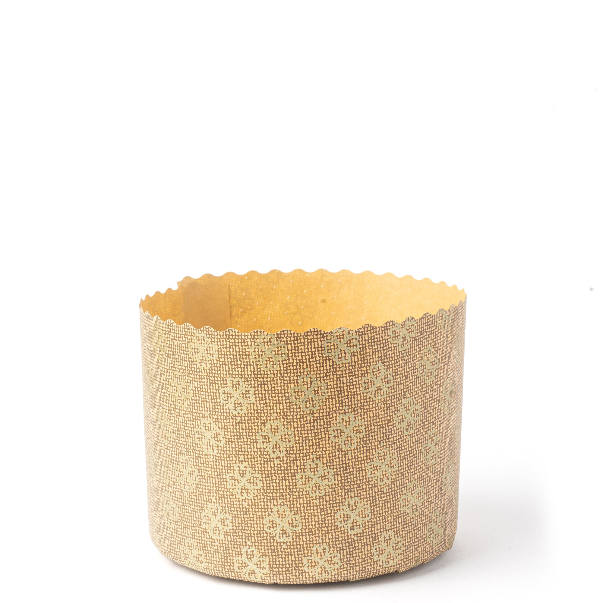 Форма бумажная для кулича серия «Золотой клевер» 110х85 мм, 400 шт. (коробка)  | Фото — Магазин Andy Chef  1