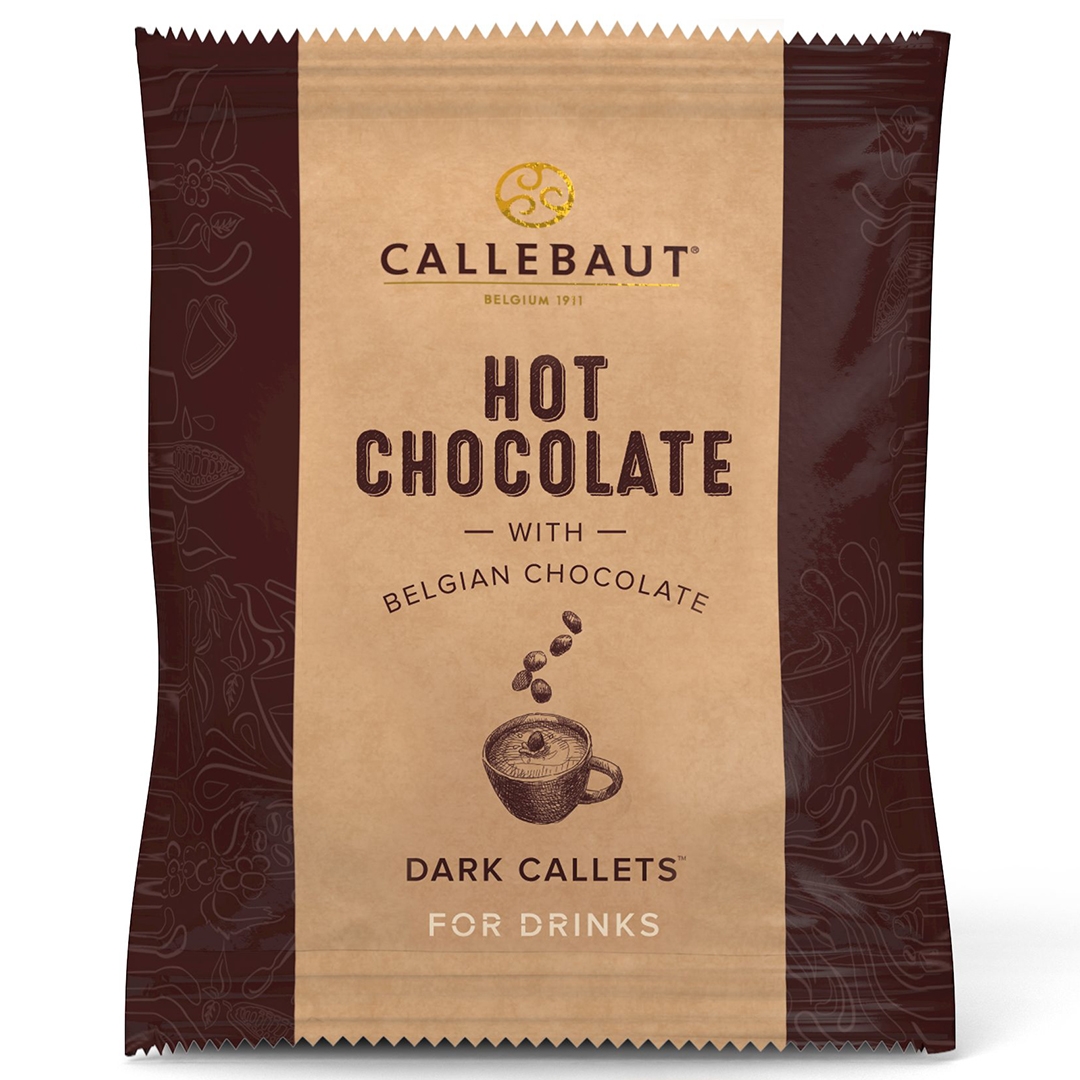 Порционный тёмный горячий шоколад в каллетах Callebaut, Бельгия, 35 г  | Фото — Магазин Andy Chef  1