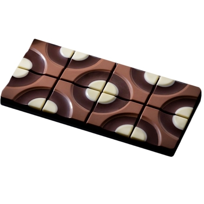 Форма для шоколада тритановая «Мишень» Target PC5008FR, Pavoni, Италия  | Фото — Магазин Andy Chef  1
