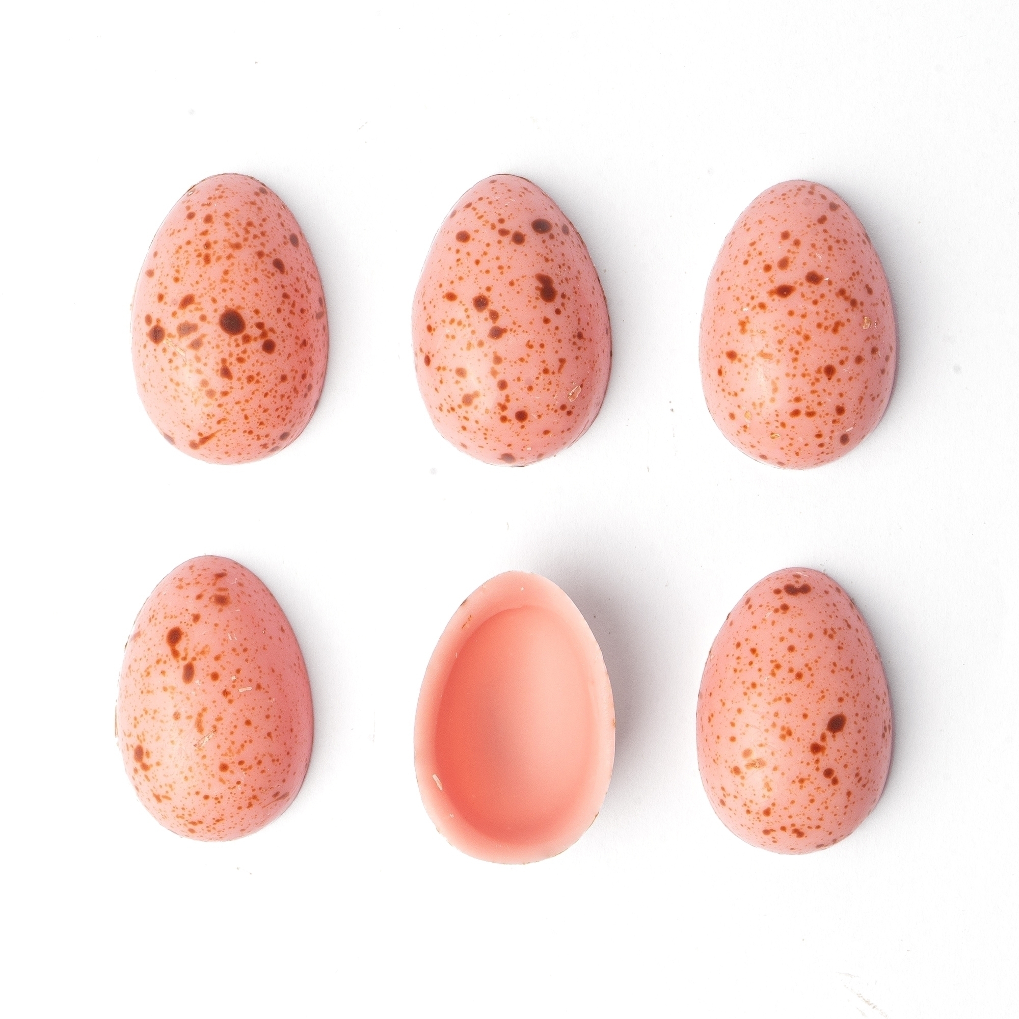 Яйца шоколадные «Колибри»  розовые 3,3х2,2 см, Dobla, Бельгия, 3 шт. (6 половинок)  | Фото — Магазин Andy Chef  1