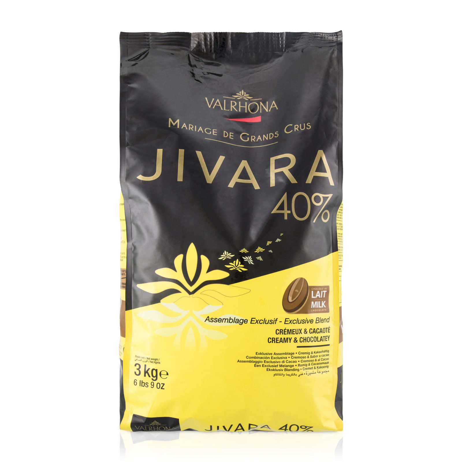 Шоколад молочный Jivara 40%, Valrhona, Франция, 3 кг  | Фото — Магазин Andy Chef  1