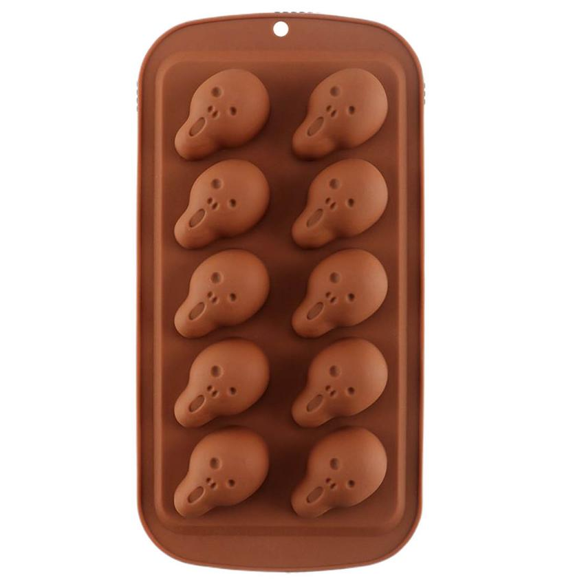 Форма для шоколада «Привидение» силиконовая, 2х4 см, 10 ячеек  | Фото — Магазин Andy Chef  1
